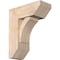 Ekena Millwork Thorton Slat Smooth Bracket w/ Offset Brace, Douglas Fir, 7 1/2"W x 18"D x 22"H BKT0806X18X22THR06SDF - alternate 1
